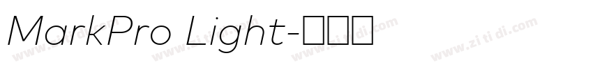 MarkPro Light字体转换